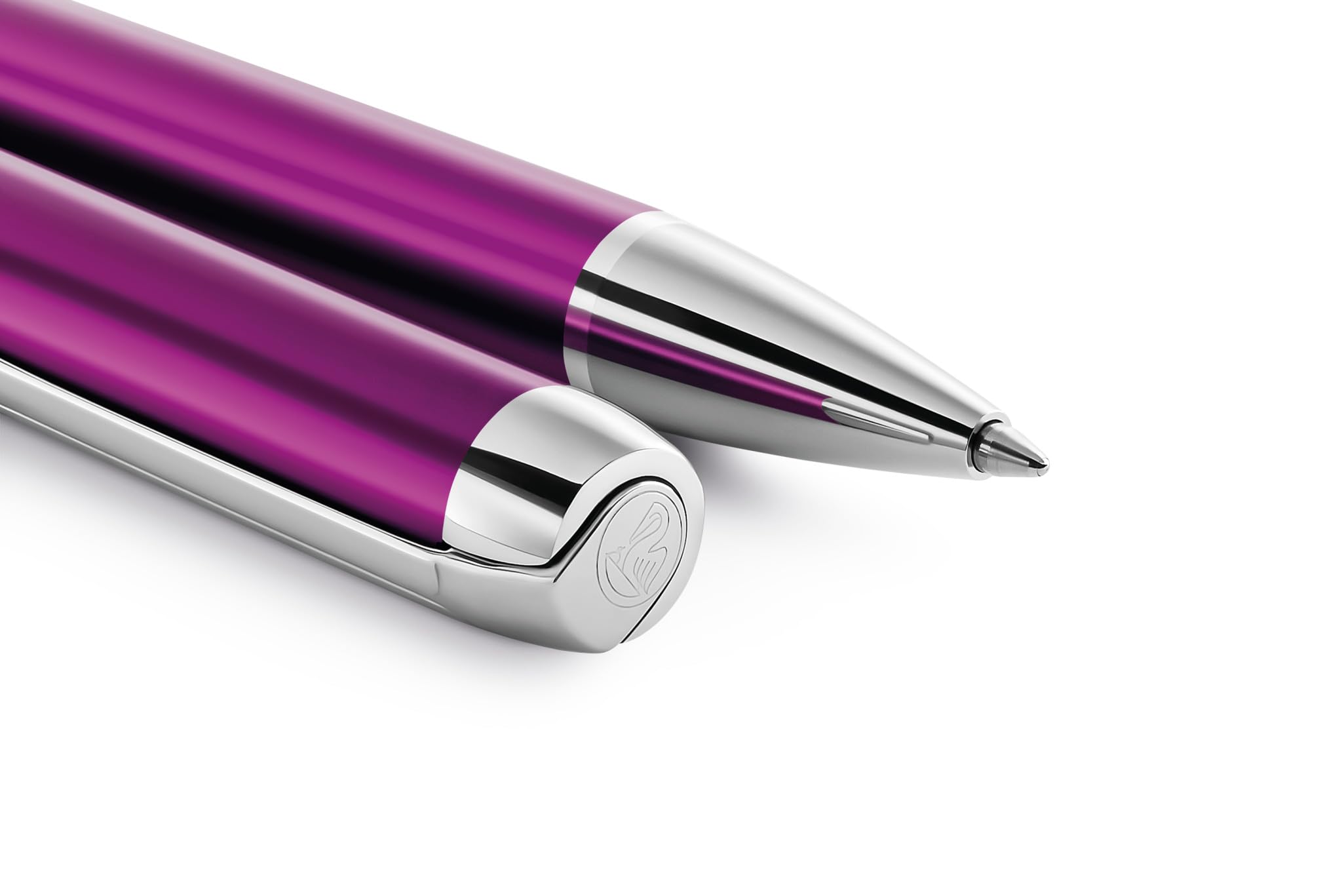 Pelikan Kugelschreiber Pura K40 mit Gravur Geschenk - einzigartige Stifte mit Namen - Kugelschreiber personalisiert (Violett)