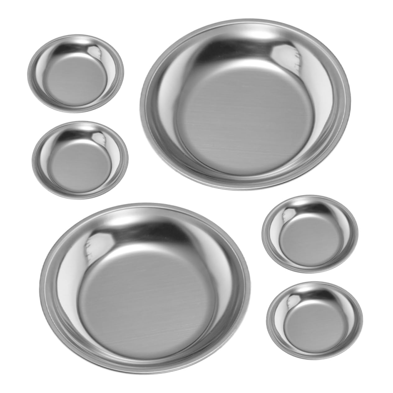 Alipis 6pcs Round Coaster Plate Mat for Tea Bags Cups Stylish Design for Home Office Tea Parties Easy to Clean Mess