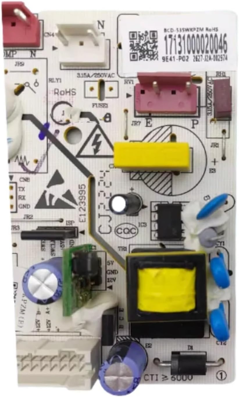 新しい美的冷蔵庫冷凍庫マザーボード制御基板 BCD-512WKPM-C BCD-528WKPM 502301010027 UL-BCD515WE-A  - AliExpress Compatible For Midea BCD535WKPZM メインボード交換用 ダブルドア冷蔵庫 17131000020046
