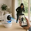 WiFi Smart Security Camera | 360° Vision | Motion Detection & Instant Notification | Night Vision | 24/7 Remote Monitoring & Cloud Storage Supported