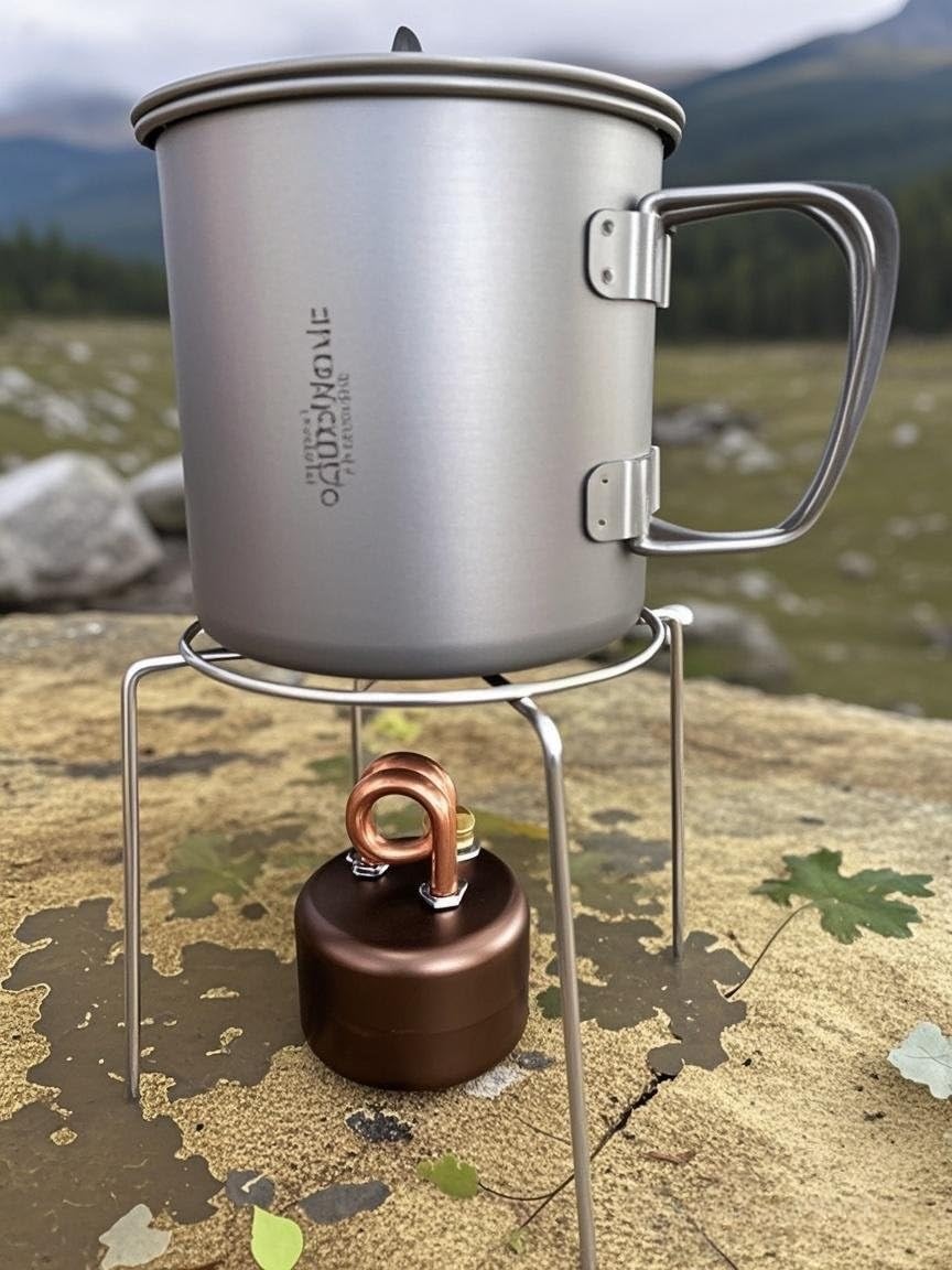 Mini-Alkoholkocher – Jetfire, hitzebeständiger Gummigriff & auslaufsicheres Design | kompakt, winddicht & mühelos zu bedienen – ideal für Camping, Notfallvorsorge & Outdoor-Abenteuer