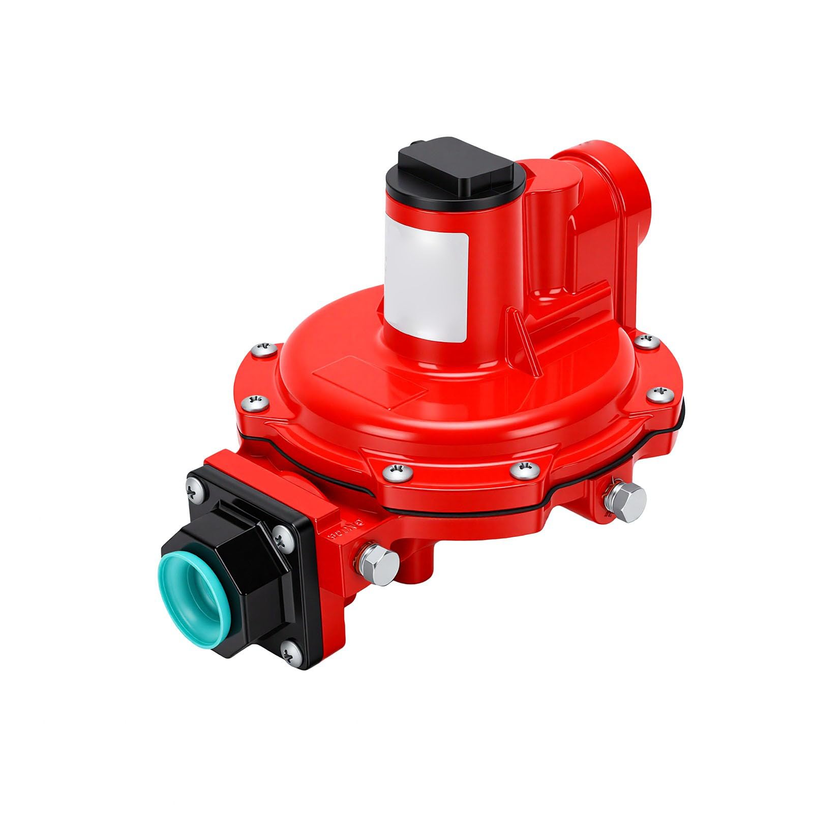 Karlak Regulador de Gas Natural Ajustable de Primera Etapa para Residencial, Comercial, Industrial, Hierro Fundido, Entrada NPT 1/2 Pulgada, 8-12 PSI