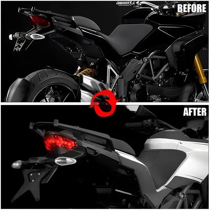 Luz trasera de motocicleta y luz indicadora freno trasero Multistrada 5
