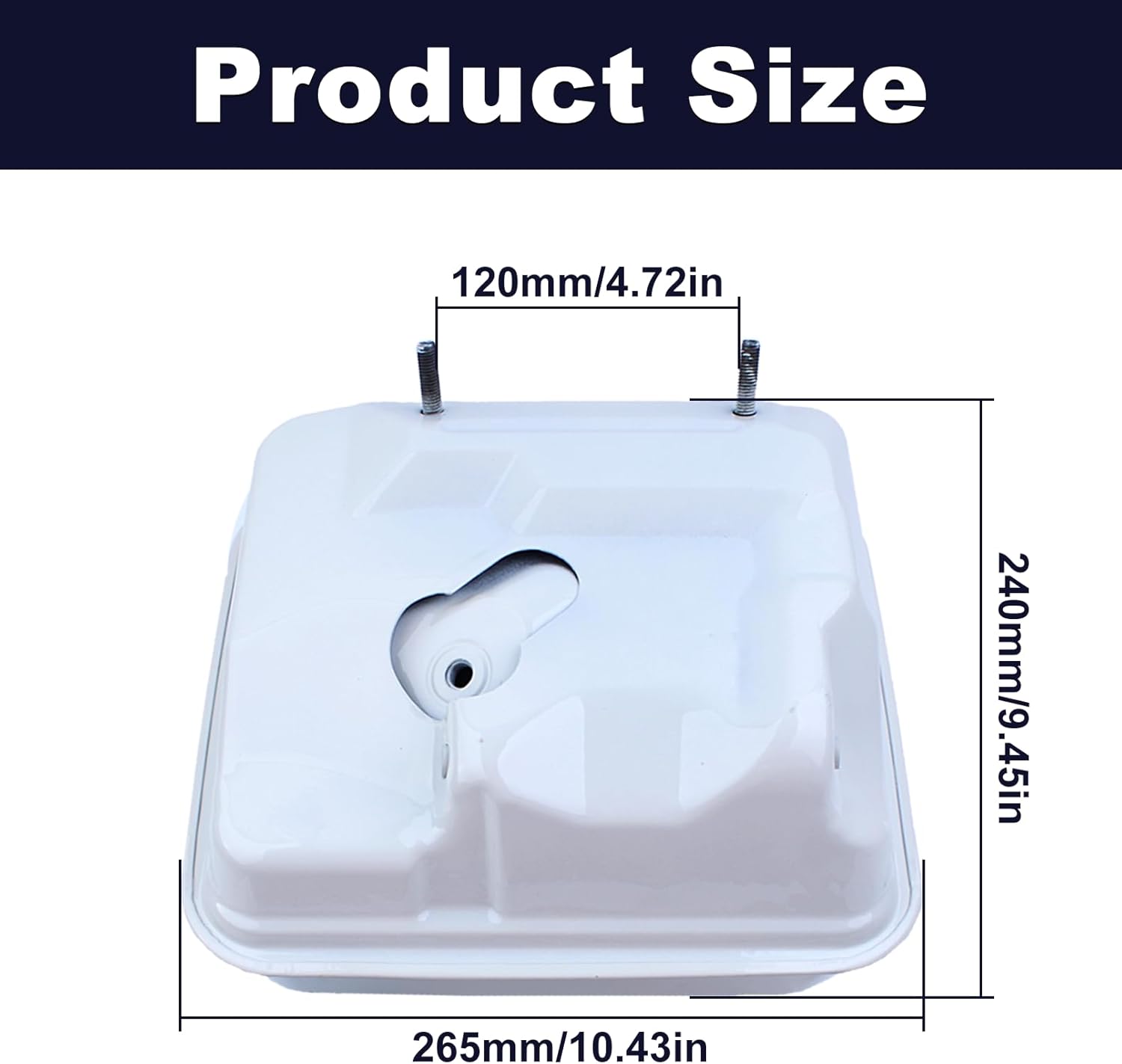 Fuel Tank for Honda GX390 GX340 GX270 GX240 GX420 301cc 389cc 420cc 8HP 9HP 11HP 13HP 16HP Engine Replaces 17510-ZE3-020ZA 17510-ZE2-801ZC Fuel Tank