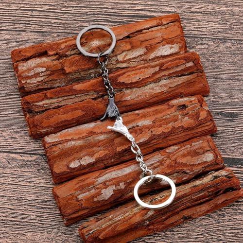 Image of Matching Keychains for Couples, Romantic Gifts for Boyfriend Girlfriend, Anniversary Valentine's Day Presents, Best Friends Keepsakes, Long Distance Relationship Tokens, Alloy Keychain 3cm