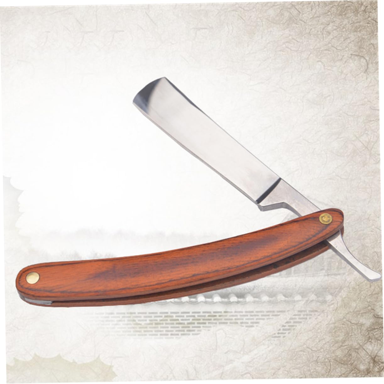 Old Fashioned Manual Razor for Men with Stainless Steel and Wood