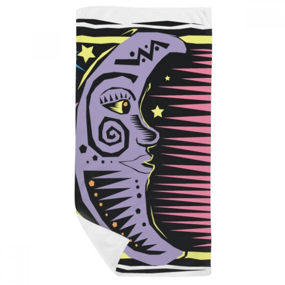 Serviette de bain violette pour le sport et la toilette quotidienne