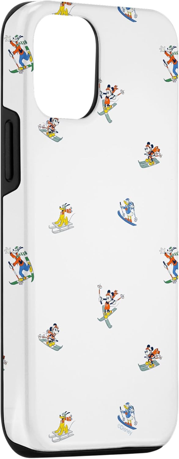 Disney Mickey & Pals Christmas Holiday Winter Ski Vacation Case for iPhone 12/12 Pro