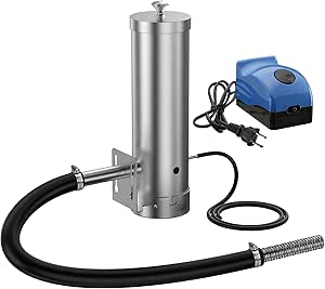 Stainless Steel Cold Smoke Generator with Long Tube, Portable BBQ Smoker for Gas Grills Ceramic Charcoal Stoves, Food and Meat Smoker, Barbecue Tools for Hot and Cold Smoking, Grill Accessory GK500