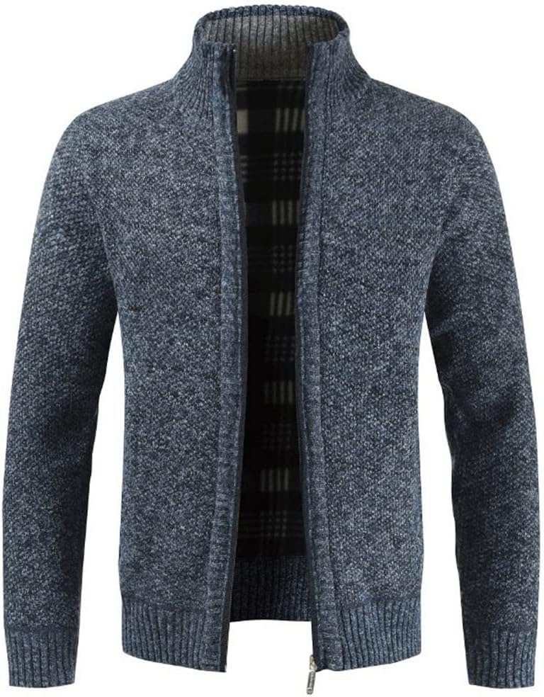 Men Thick Business Casual Sweater Cardigan Men Slim Fit Knitwear Outwear Warm Winter Sweater Jumper Men