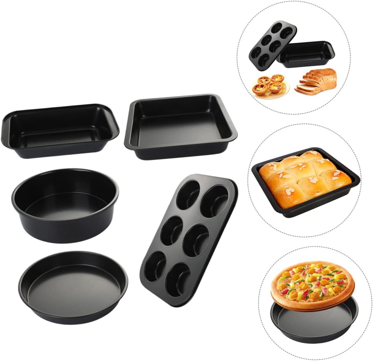 Complete Baking Tool Non-stick Loaf Pan Pans Carbon Steel Baking for Cakes Desserts