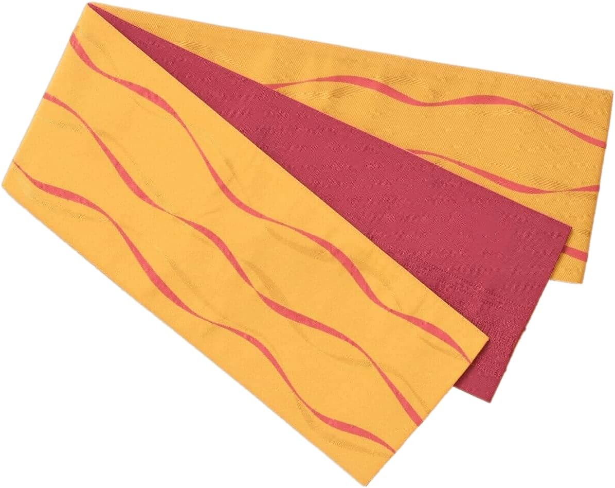 美品 羅 夏着物 正絹“スカイダイビングに挑戦中の桔梗！”八寸夏なごや帯H-36 美品 羅 夏着物 正絹“スカイダイビングに挑戦中の桔梗！”八寸夏