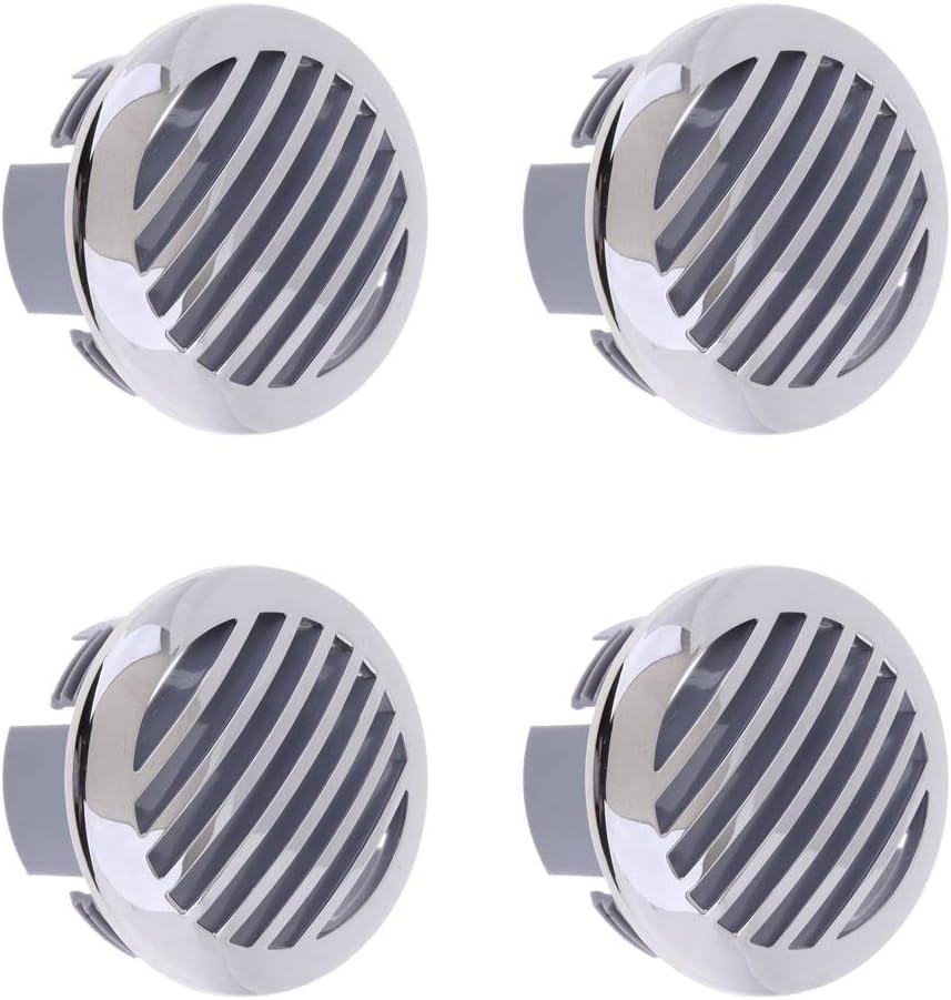 Kesoto 4 Pcs 3-inch/76mm Marine Grade 316 Stainless Grill Vent Cover for RV Boats - 81932SS-HP (Silver)