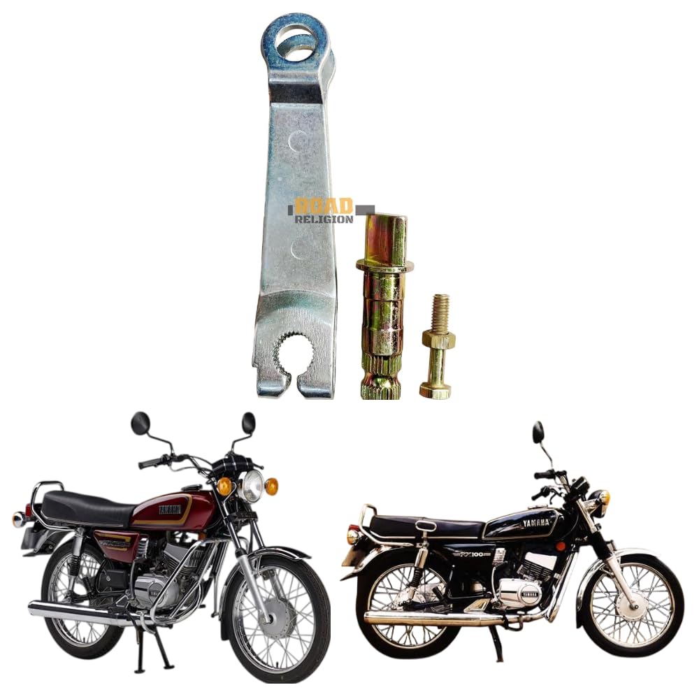 Road Religion Heavy-Duty Rear Brake Cam Lever with Adjuster Compatible with Yamahaa RX100/ RXG135/ RX135 - Heavy-Duty Construction-image-47