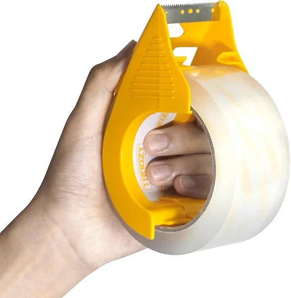 TROOZY Clear Heavy Duty Packing Tape with Dispenser for Packing Shipping Moving and Storage, 2.68 Mil Thick, 1.88 in x 66 yd, 1 Pack