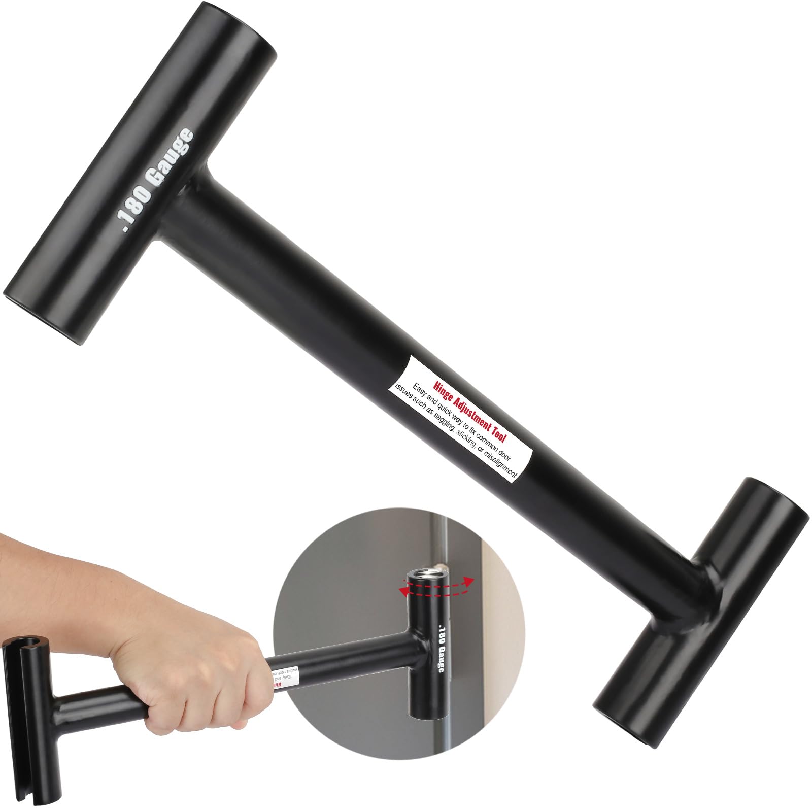 Hinge Adjustment Tool, Heavy Duty Hinge Bender Wrench for .180 Gauge and .134 Gauge 18mm-23mm Commercial Door