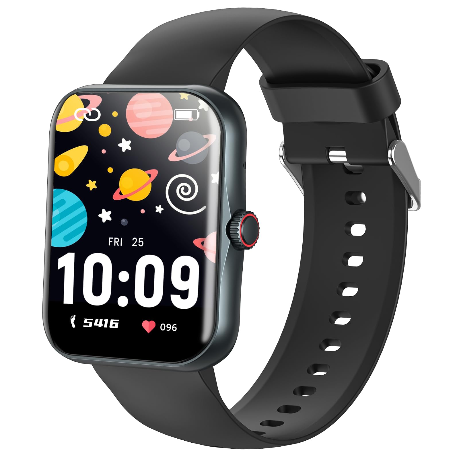 BJLBOJEY Reloj inteligente para niños, podómetro, ritmo cardíaco, rastreador de sueño, modo deportivo, reloj inteligente HD de 1.8 pulgadas para niños con/sin aplicación para niños, niñas y