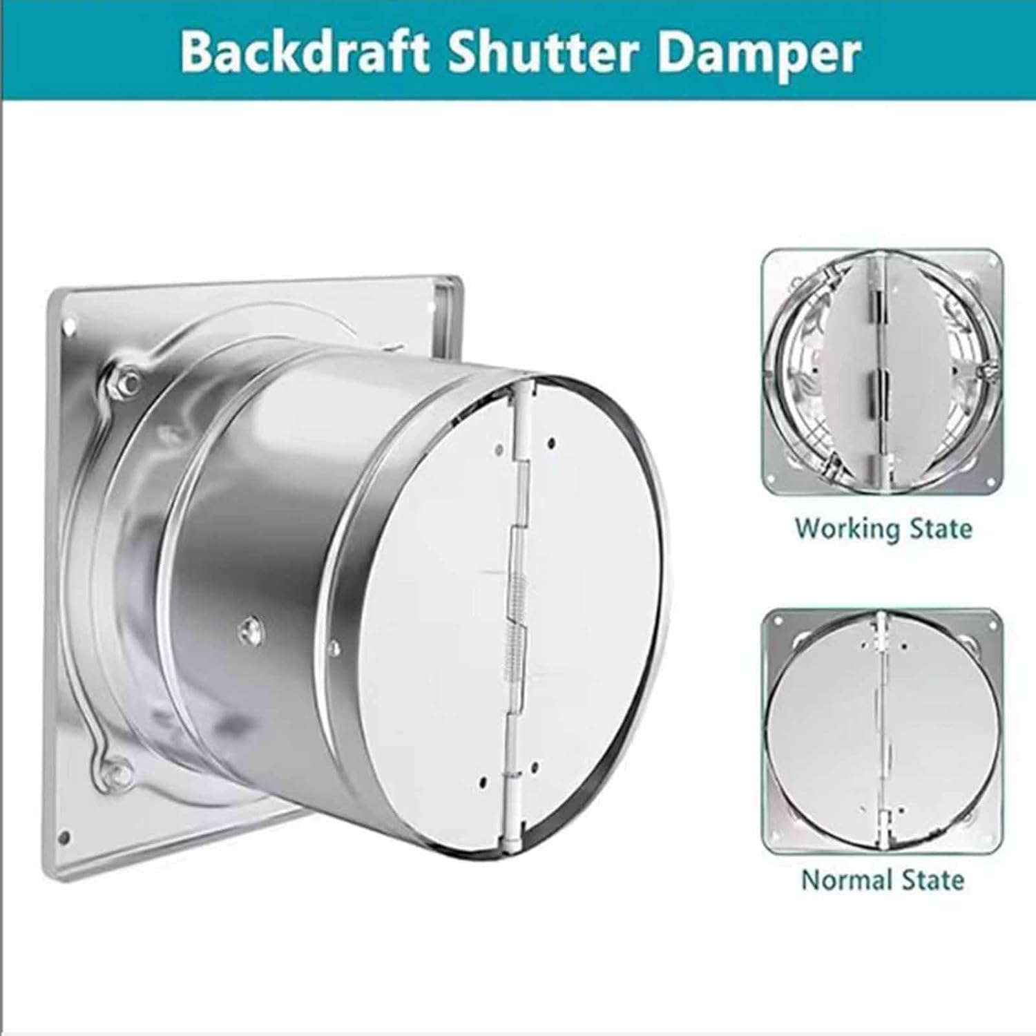 4 Inch-8 Inch Stainless Steel Kitchen Exhaust Fan 220V Low Noise Home Bathroom Ventilation Fans Easy To Install And Clean for Workshop, Basement,Shop,110v,6 inch