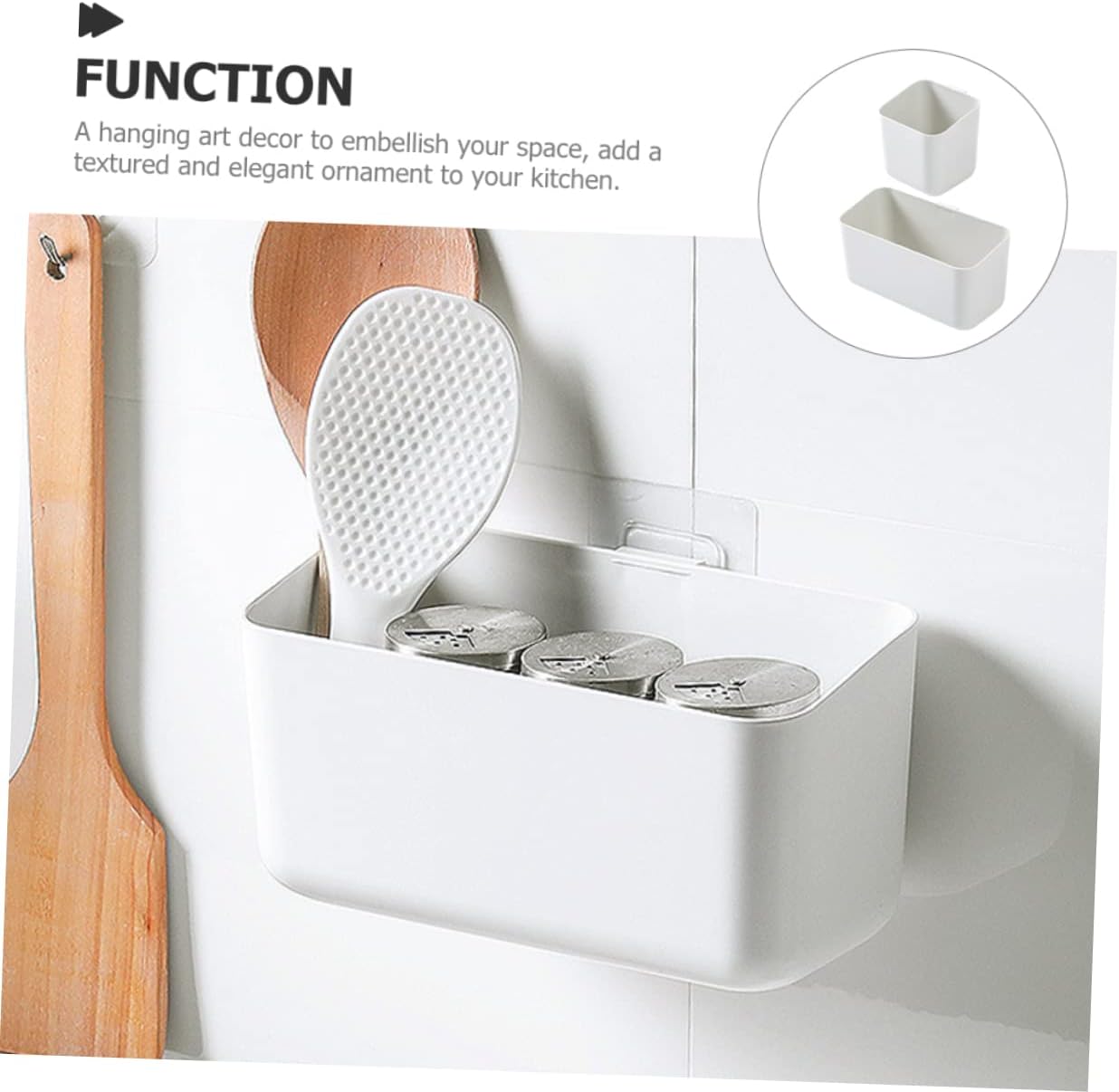OUNONA 2Pcs Hanging Drain Basket Wall Mount Organizer Storage Box for Bathroom and Kitchen Cosmetic Bottle Holder Space Saving for Tidy Living Spaces