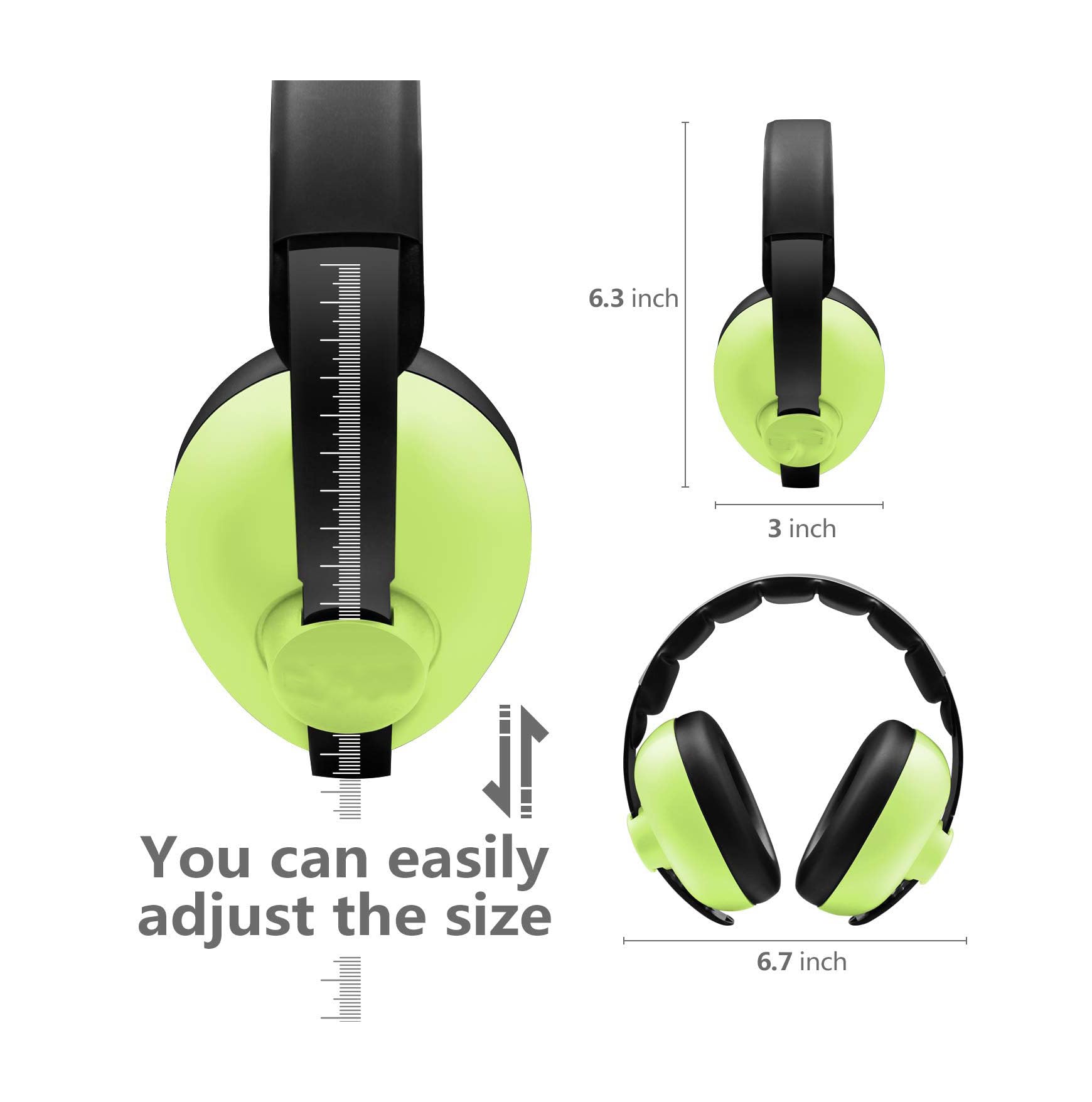 Baby Noise Cancelling Headphones - Kids Ear Muffs for Airplane, Travel, Sleep, Loud Environments - Infant & Toddler Ear Protection, Comfortable Noise Reduction Ear Muffs (PARROT) 1