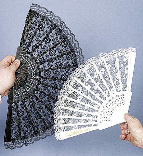 Preisvergleich Produktbild Fächer, Spitzenfächer, schwarz