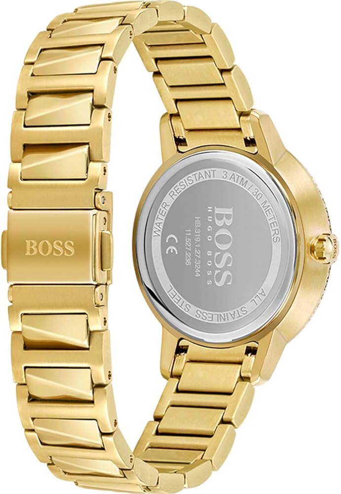 Boss Orologio Analogico al Quarzo da Donna Con Cinturino in Acciaio Inossidabile Dorato - 1502541 Boss Orologio Analogico al Quarzo da Donna Con Cinturino in Acciaio Inossidabile Dorato - 1502541