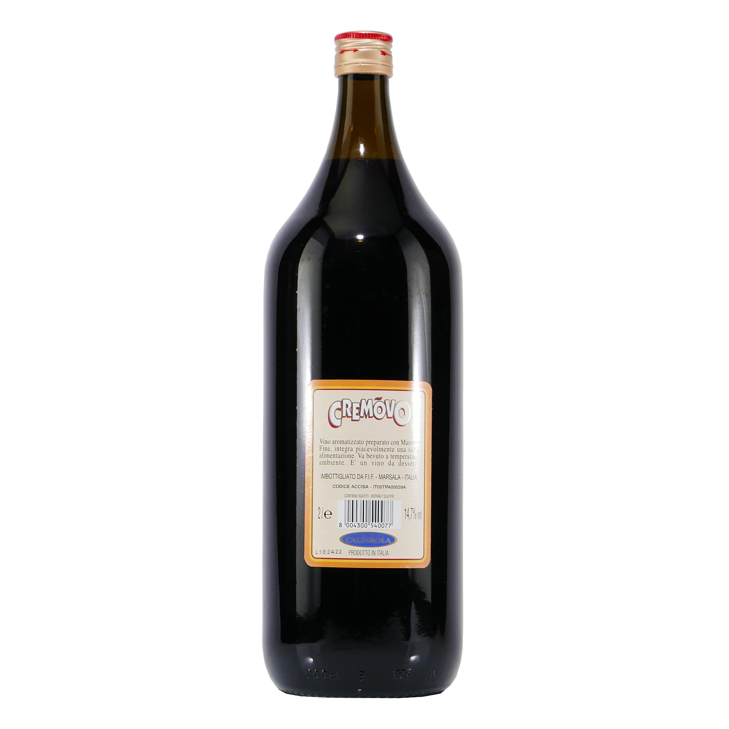 Caldirola Marsala Cremovo - Aromatisierter Wein mit Ei (2,0L)
