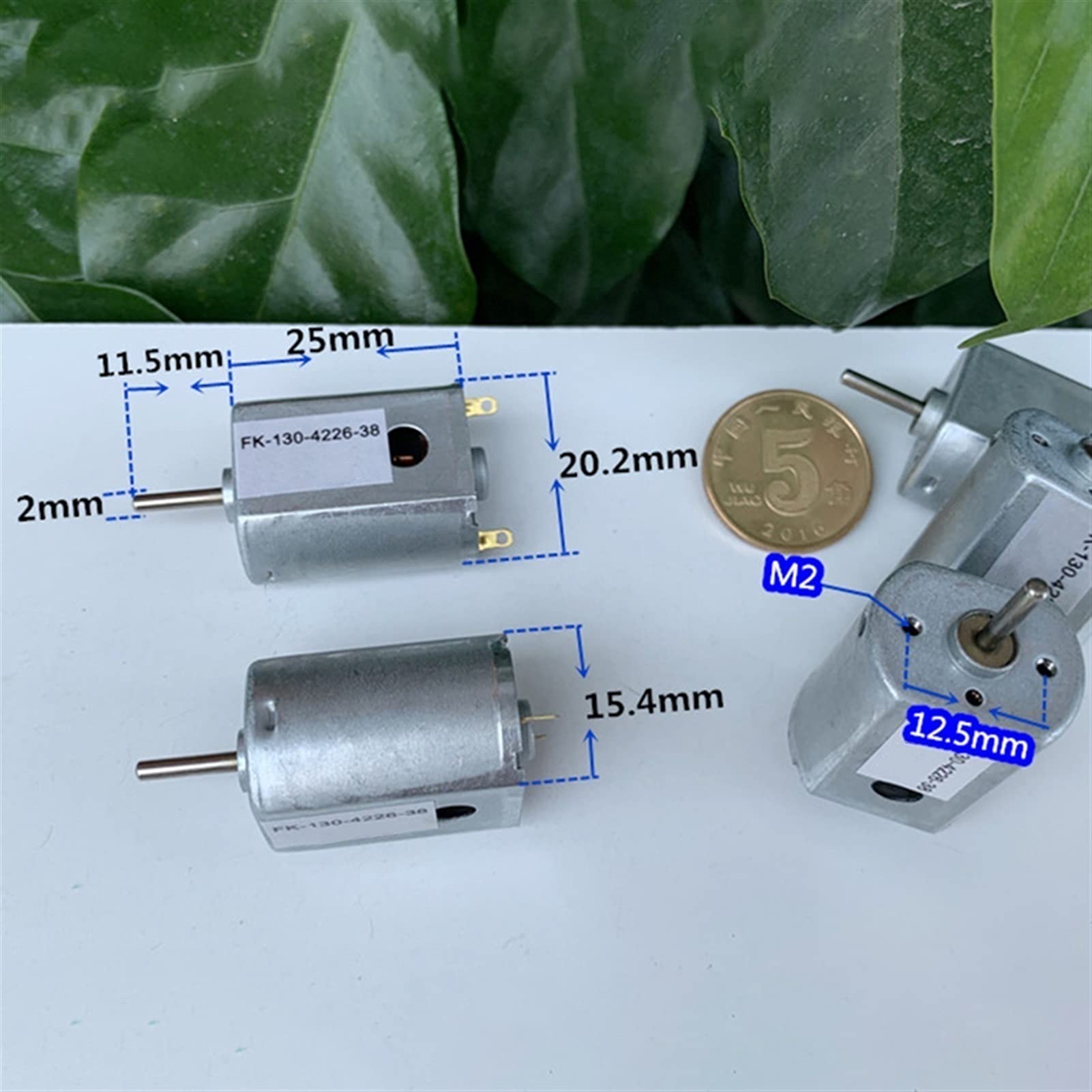 Mini Motore Elettrico JOHNSON 180 20x15mm 3V-12V DC - Alta Velocità E Coppia