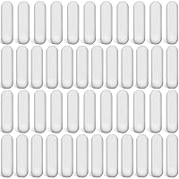 Vista 17 de Weewooday 80 piezas de mezclador magnético de PTFE, barra de agitador blanco de acero inoxidable para laboratorio, barra de placa de agitación