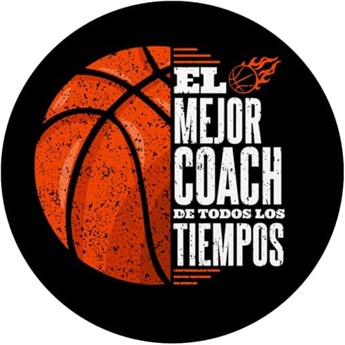 Miniatura 3 de El Mejor Coach de Baloncesto Entrenador Hombre Entrenadores PopSockets Swappable PopGrip