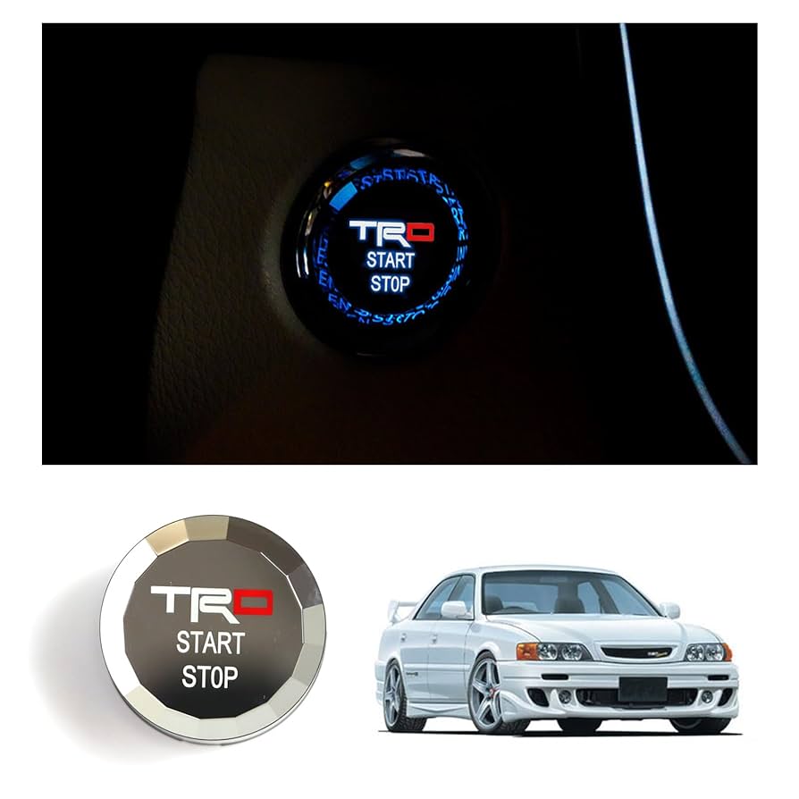 Amazon | Karell TRD 車用 プッシュスタートスイッチ エンジン