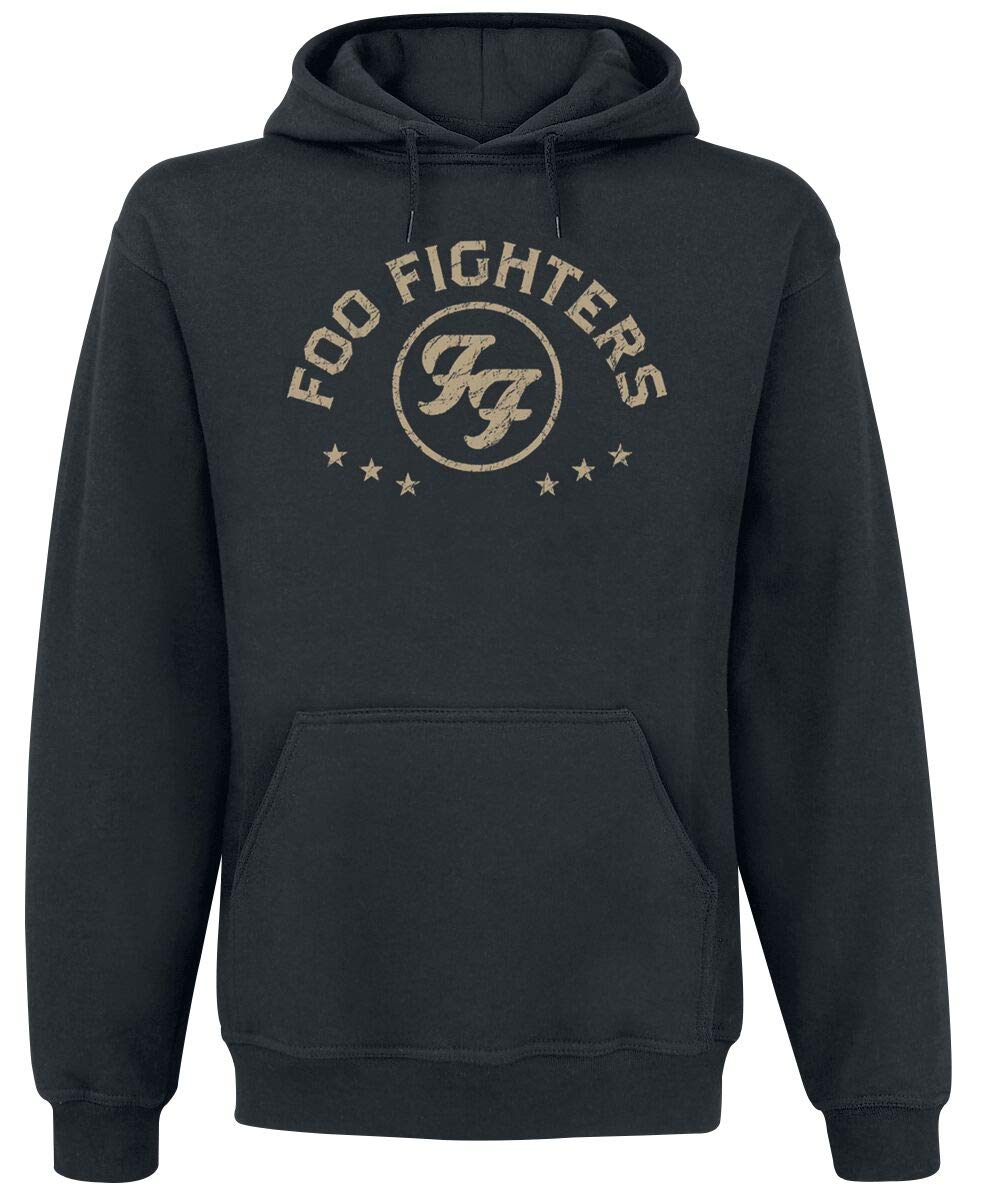 Foo Fighters Arched Star Hooded Sweatshirt Black S