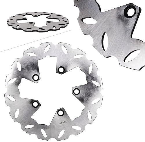 Miniatura 2 de GZYF 1 Unid Motor de acero inoxidable Rotores de disco flotante Rotores de freno trasero para DOWNTOWN i 200 300 ABS 2009-2011 plata