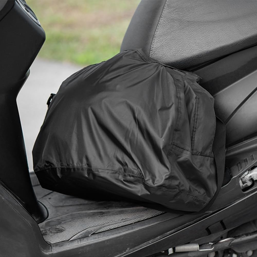 DONGKER Sac de Casque,Porte-Casque de Moto Étanche avec Sangle Réglable pour Le Cyclisme en Plein Air