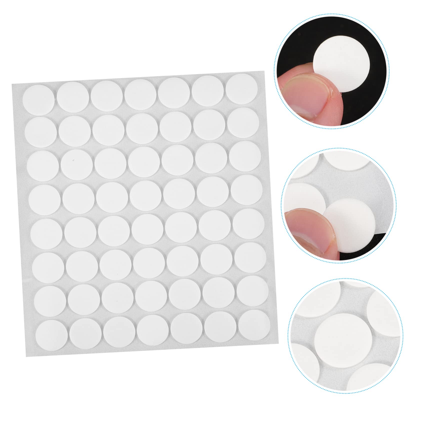 Operitacx 3 Sätze Doppelseitiges Klebeband Schaum Selbstklebende Aufkleber Dual-klebestreifen Klebebänder Doppelseitiges Pad Z. B. Kunststoff Weiß 18 Blätter * 3
