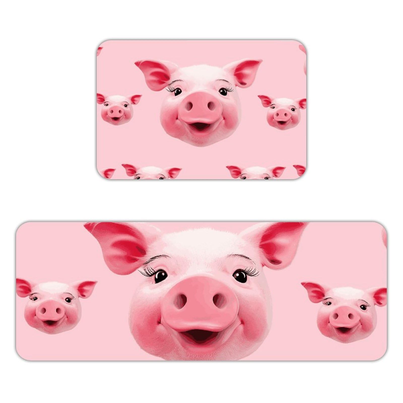 Tapete de cocina de franela Smiling, alfombra transpirable y suave para suelo de lavandería