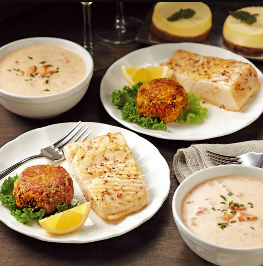 SeaBear Dinner for Two – Gourmet Seafood Meal Kit (Halibut Dinner)