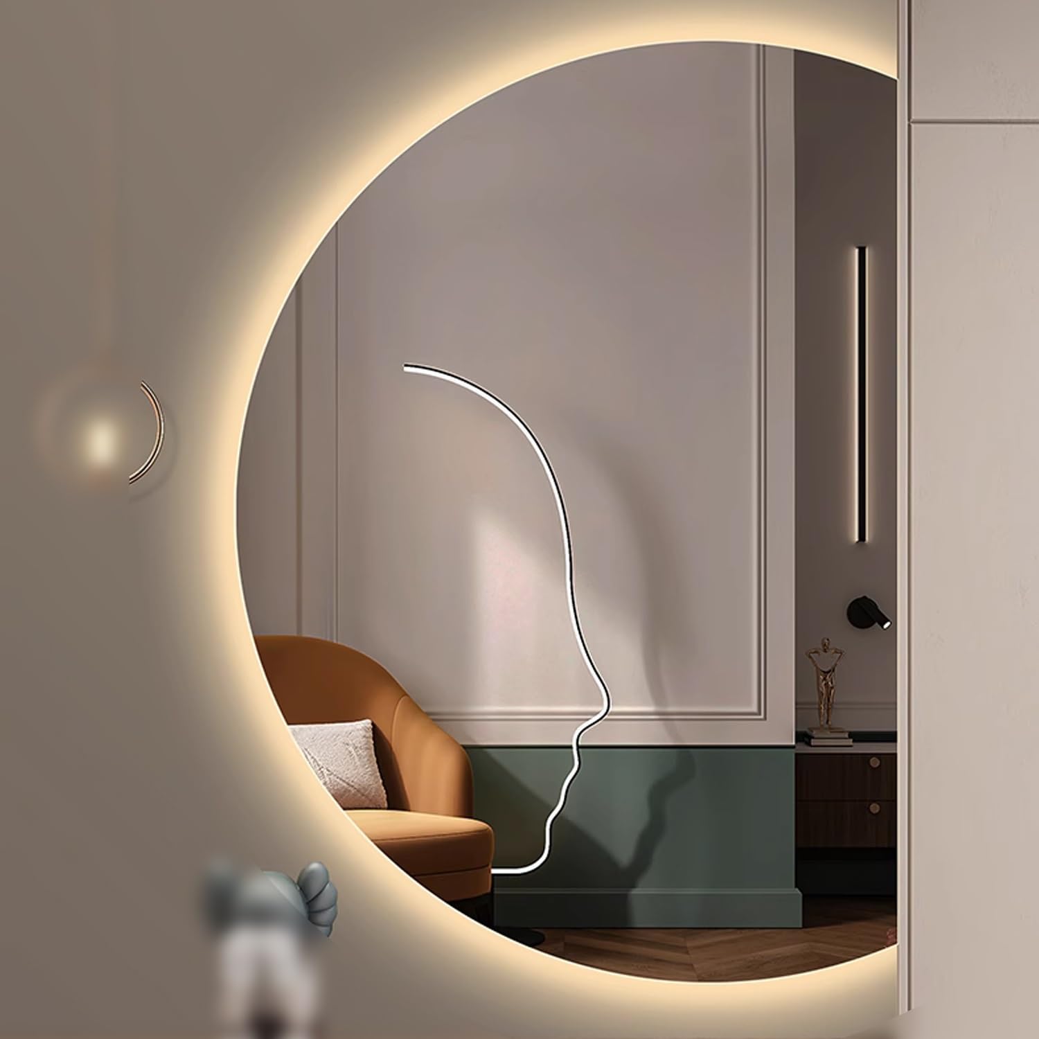 FGXHHS LED with Touch Switch, Dimmable Anti-Fog Vanity for Home Decor