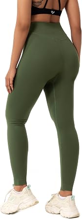 Workout Seamless Leggings for Women, High Waisted Womens Gym Leggings No Front Seam, Tummy Control 7/8 Tights