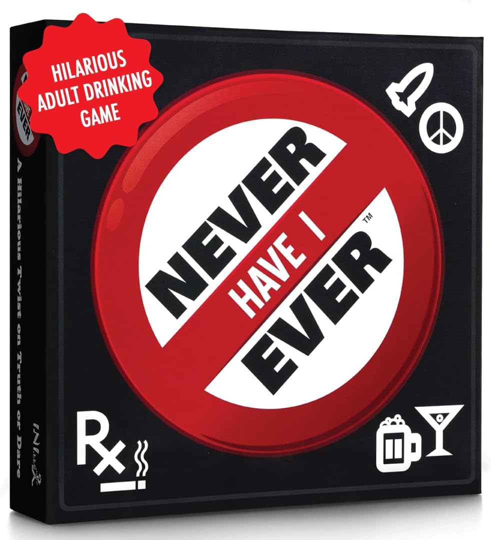 Never Have I Ever Drinking Edition Board Game for Adults | Fun Game Night Party Drinking Games for Adults | For 2+ Players | Ages 17+