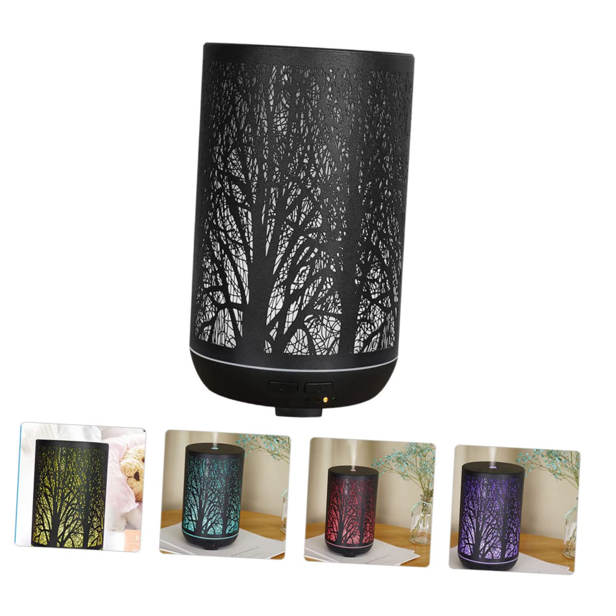Aromatherapie Diffusor 300ml aus Eisen in Schwarz für Zimmer