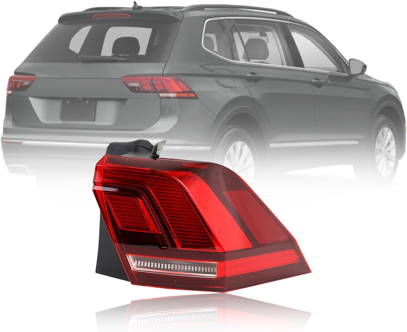 Rear Tail Light Brake Lamp for Volkswagen Tiguan 2017 2018 2019 2020 2021 Driver Inside