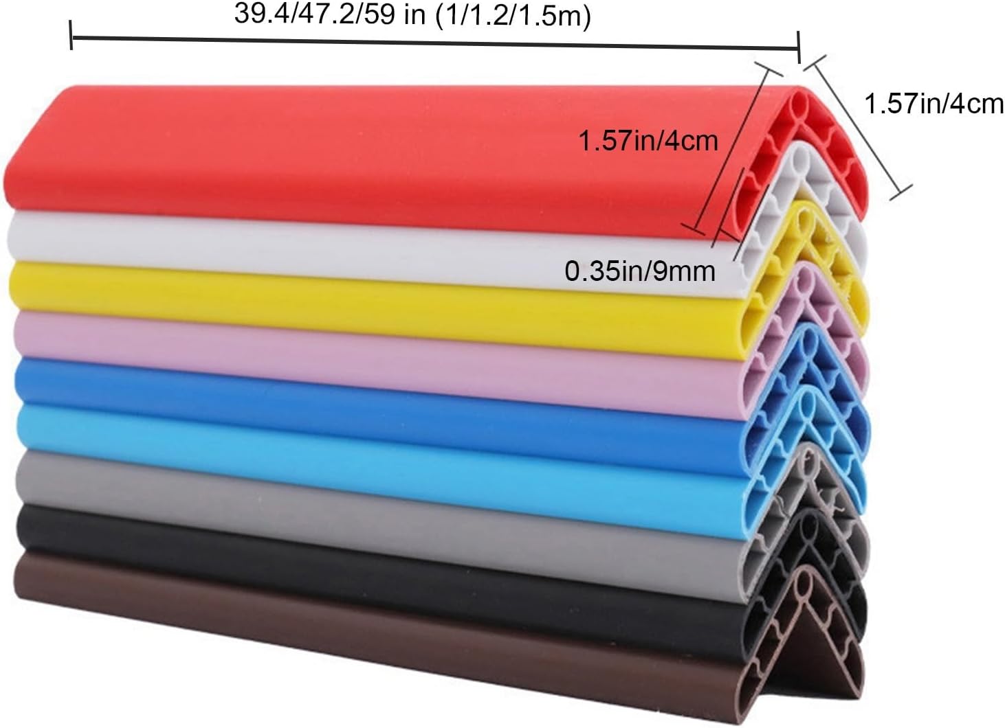 Wall Bumper Guards - Pre-Taped Adhesive L-Shaped Protector Strips for Car Parking and Warehouse - PVC Wall Column Safety Guard