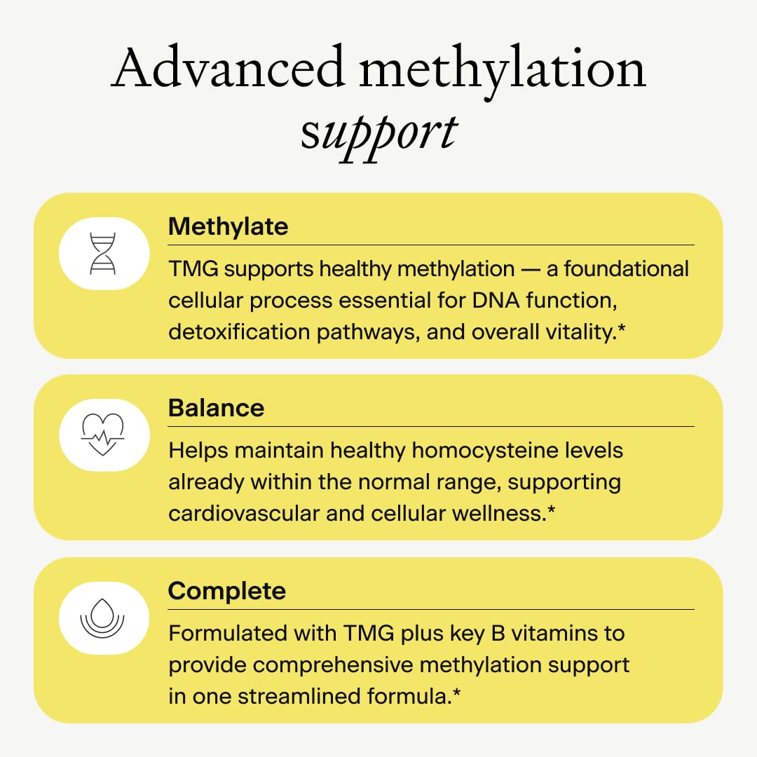 OMRE - TMG (Trimethylglycine) 1000mg with Methyl B Complex — Supports Heart & Liver Health — Betaine Supplement, Vegan - Methyl Donor — Amazon image 5