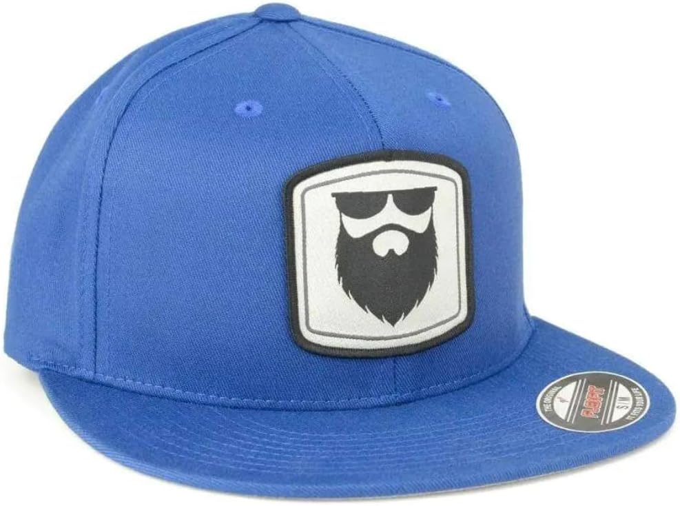 No Shave Life Beard Gear Flexfit - Royal Blue
