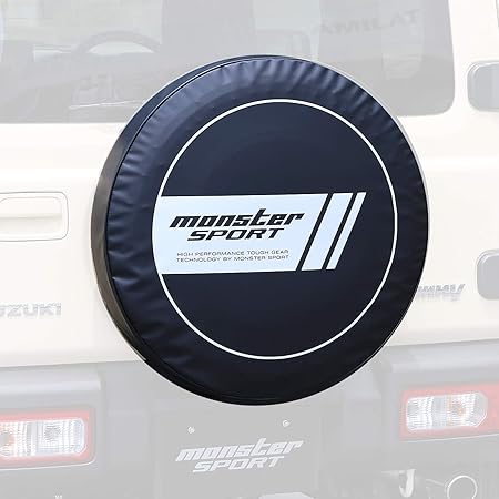 Amazon Monster Sport スペアタイヤカバー Msサークル 車種専用設計 ジムニー Jb64w スペアタイヤ用 タイヤカバー 防水 防塵 劣化防止 保管 収納 5500m 車 バイク 車 バイク
