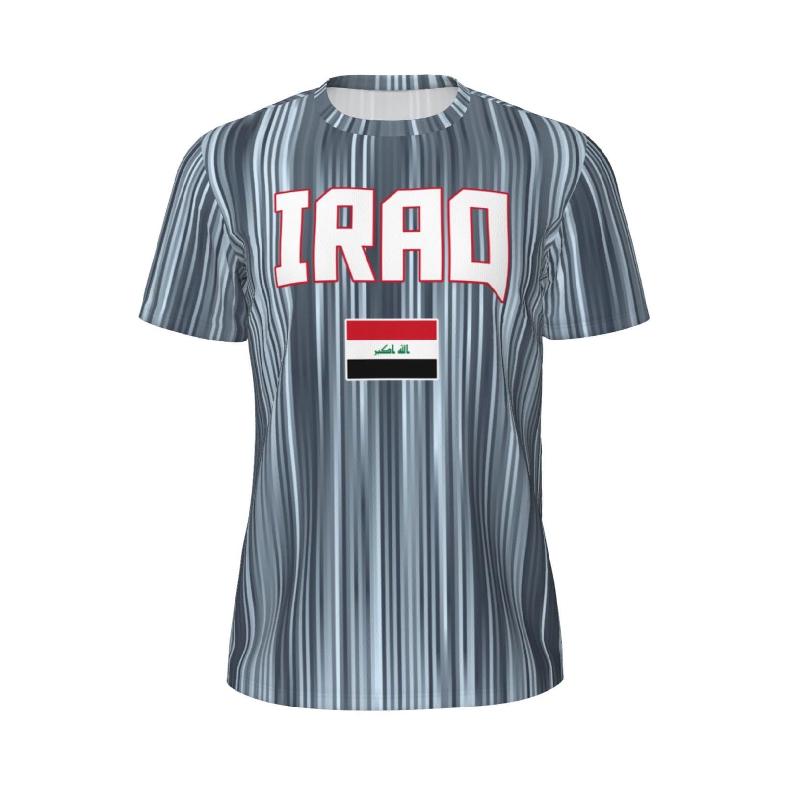 DABOYOZHZH Iraq Flag Cool Iraqans (59) Sports Jersey Mesh T-Shirt 3D Print for Running Cycling Soccer Tennis Fitness Climbing Shirts