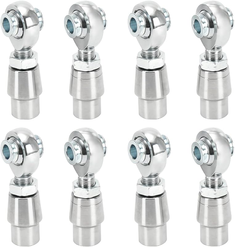 Kit de terminais Heim 5/8" FQRANBO em aço Chromoly com roscas direita e esquerda – 4 pares