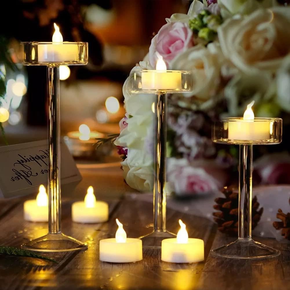 Little Blooms® LED Tea Light Candles, Flameless & Smokeless, Electric Diya for Navratri & Diwali, Perfect Candles for Decoration, Ideal LED Candles for Decoration Home Decor & Festival Gifting (12)-image-23