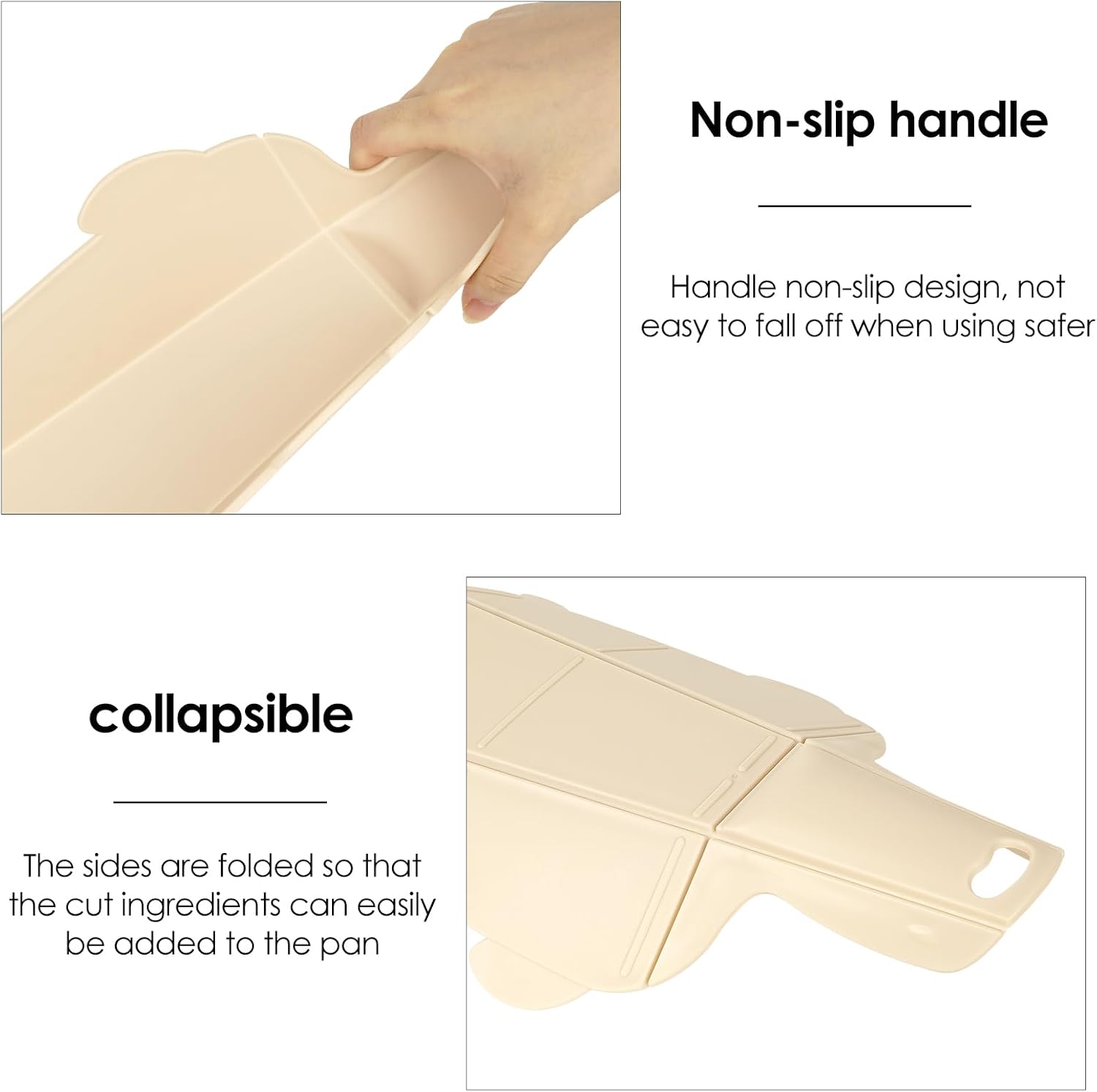 Folding Plastic Chopping Board, Bp free Plastic Cutting Boards, Non-slip cutting Mat for Meat and Vegetables for Daily Kitchen or Outdoors, Camping. - Image 5